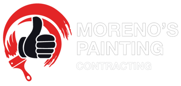 Moreno’s Painting transparent white company logo